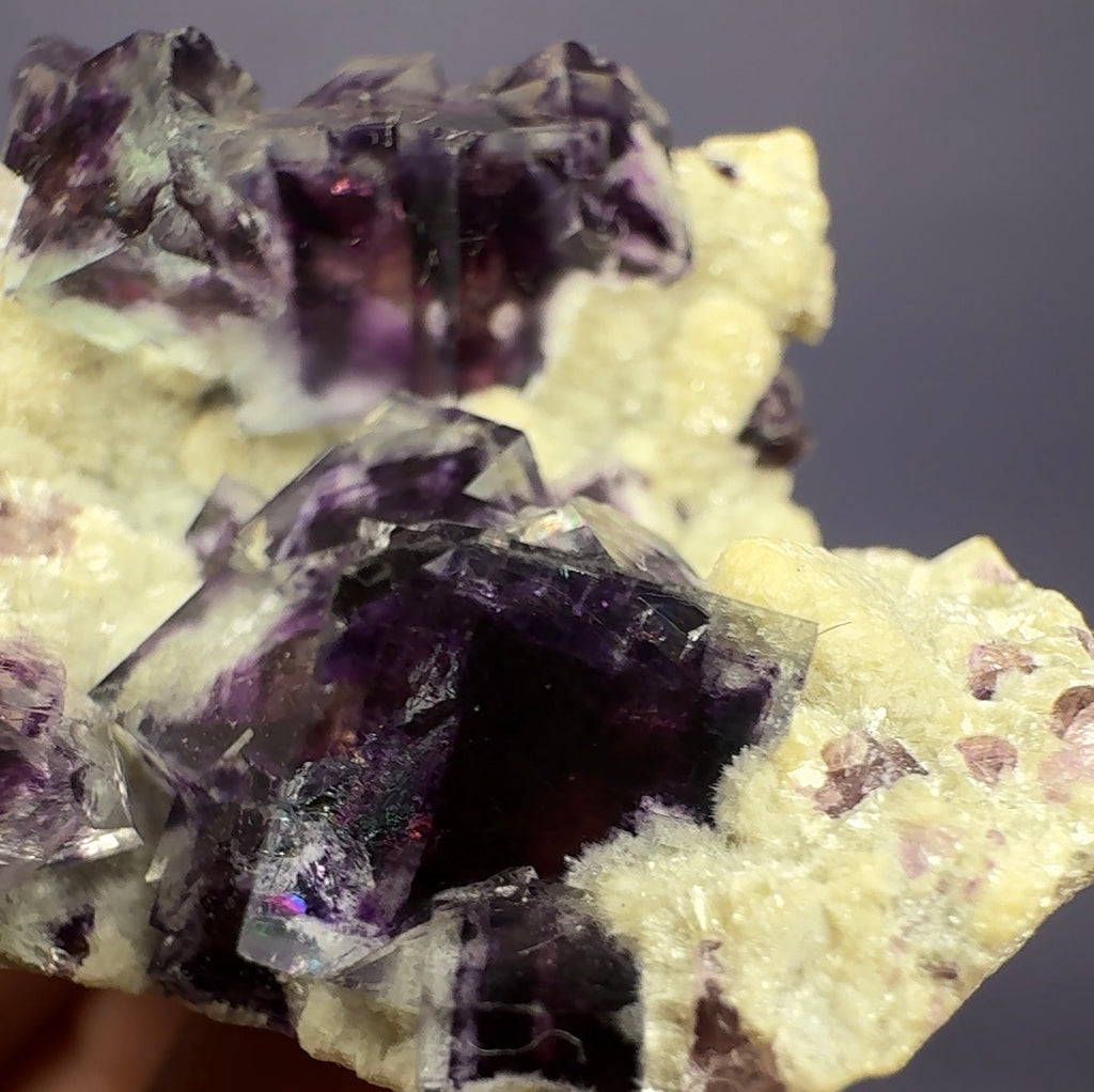 Auction Win: Fluorite with Muscovite (colorful zoning!)