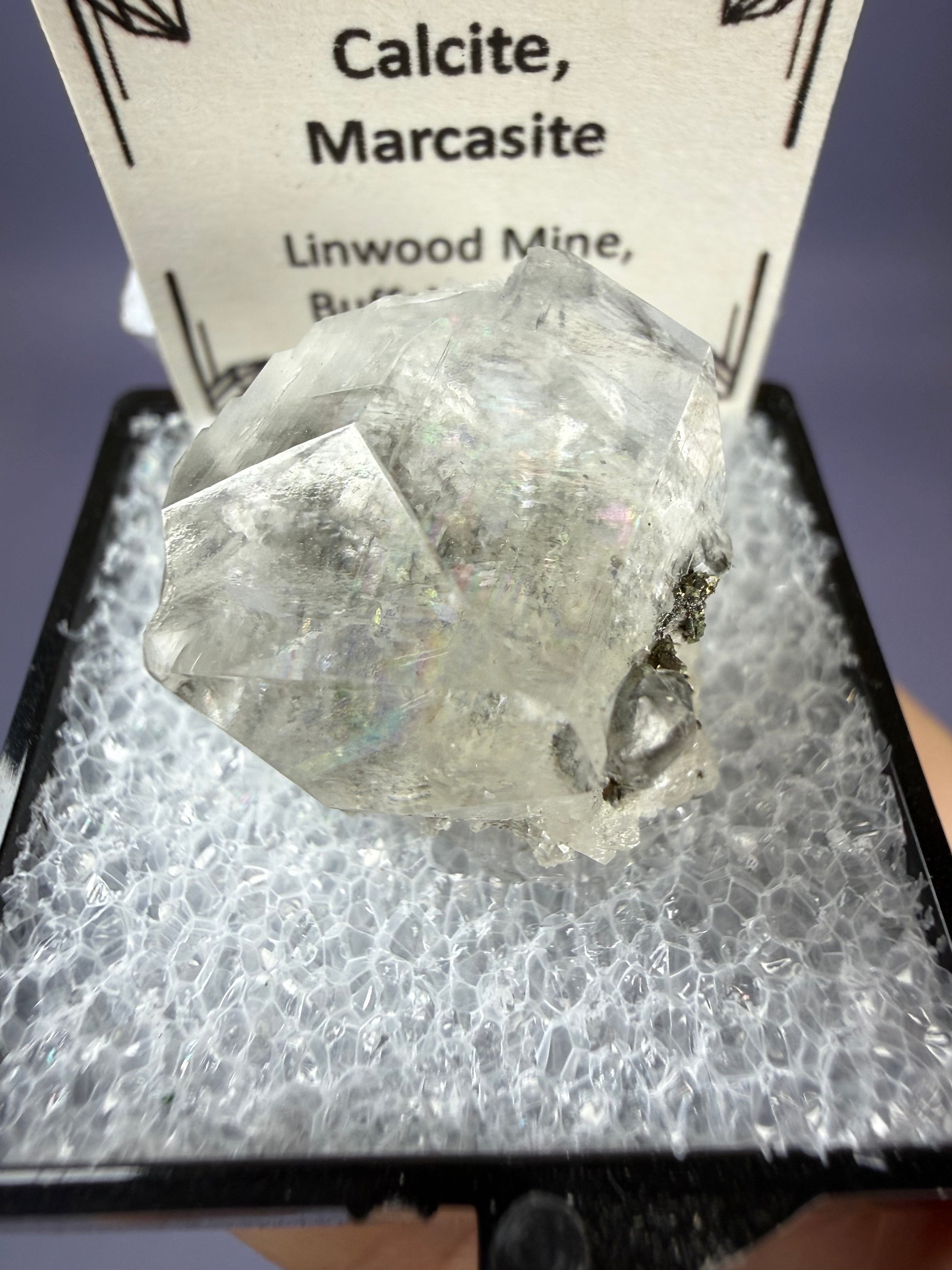 Auction Win: Linwood Calcite with Marcasite