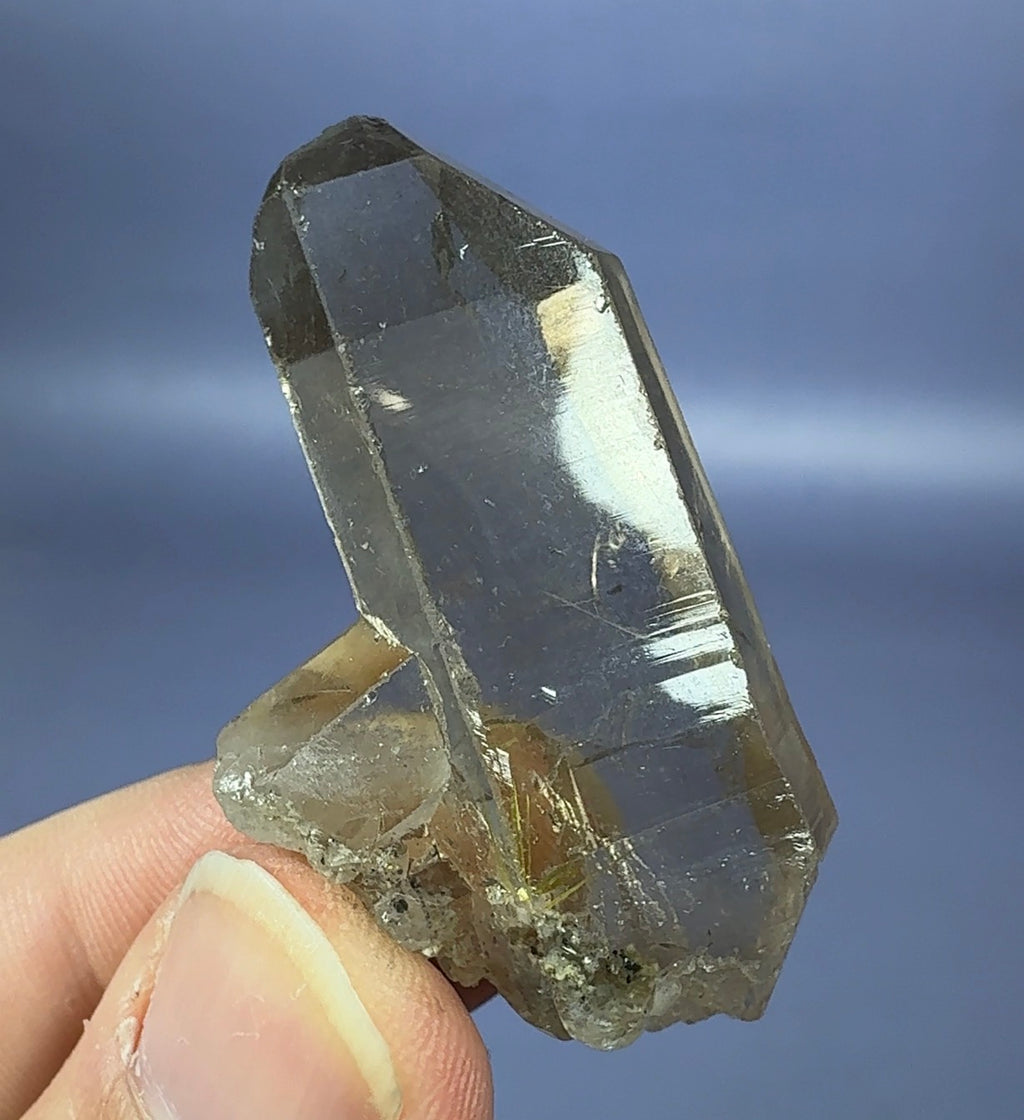 Auction Win: Rutile in Smoky Quartz