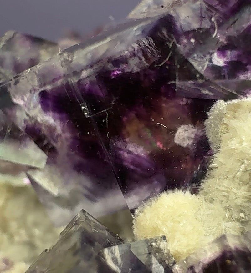 Auction Win: Fluorite with Muscovite (colorful zoning!)
