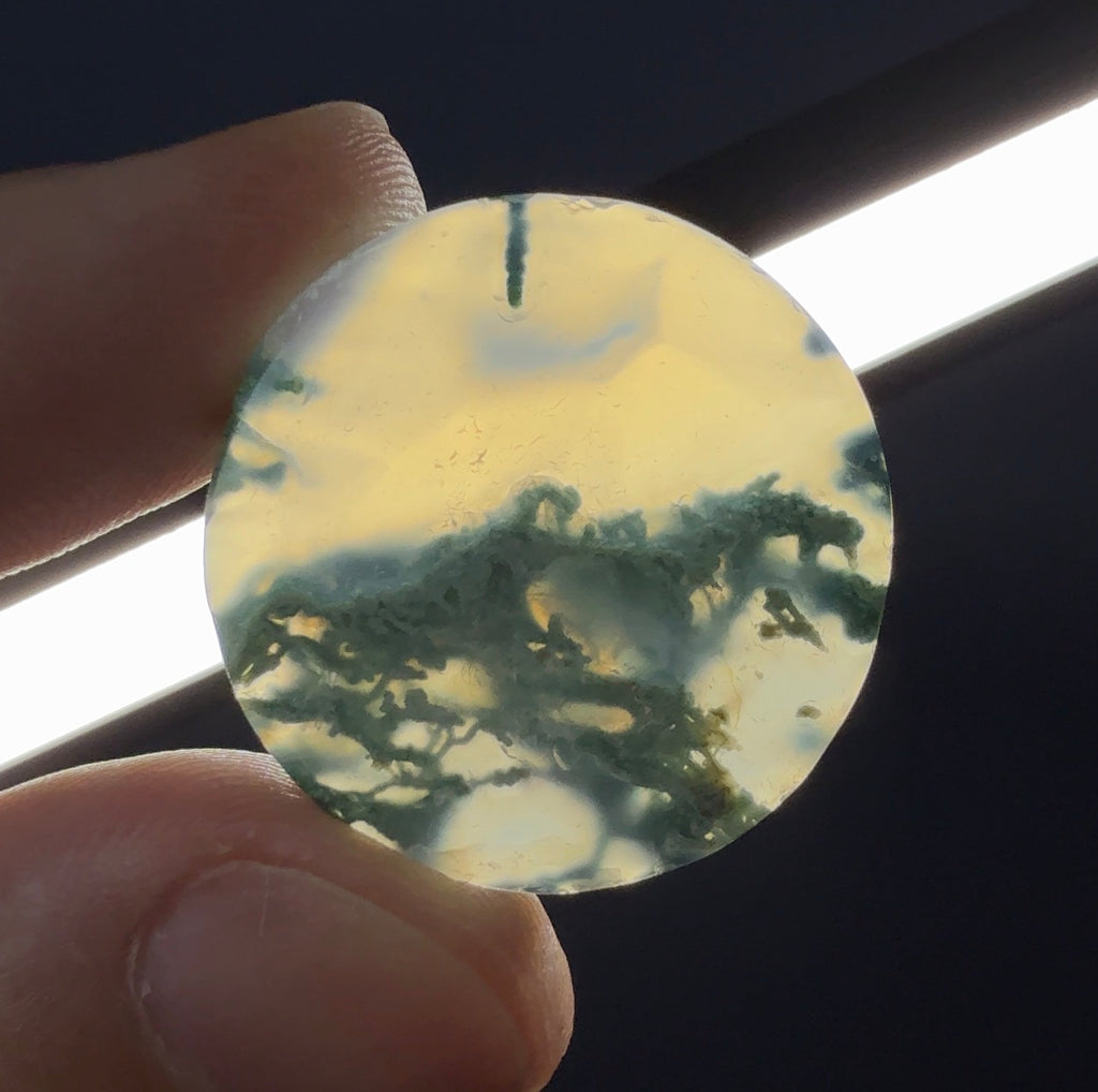 Auction Win: Moss Agate Cabochon