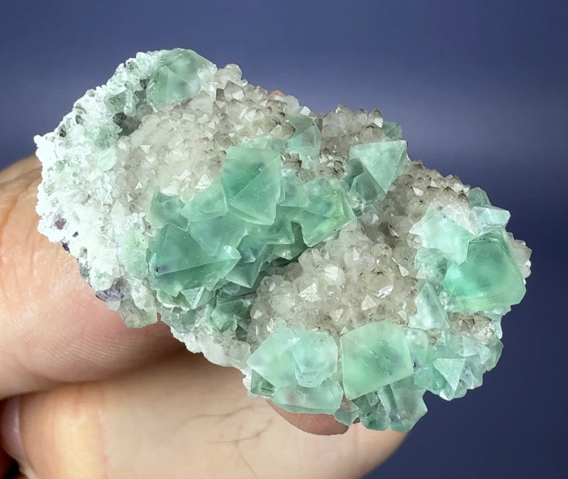 Auction Win: Octahedral Fluorite with Smoky Quartz