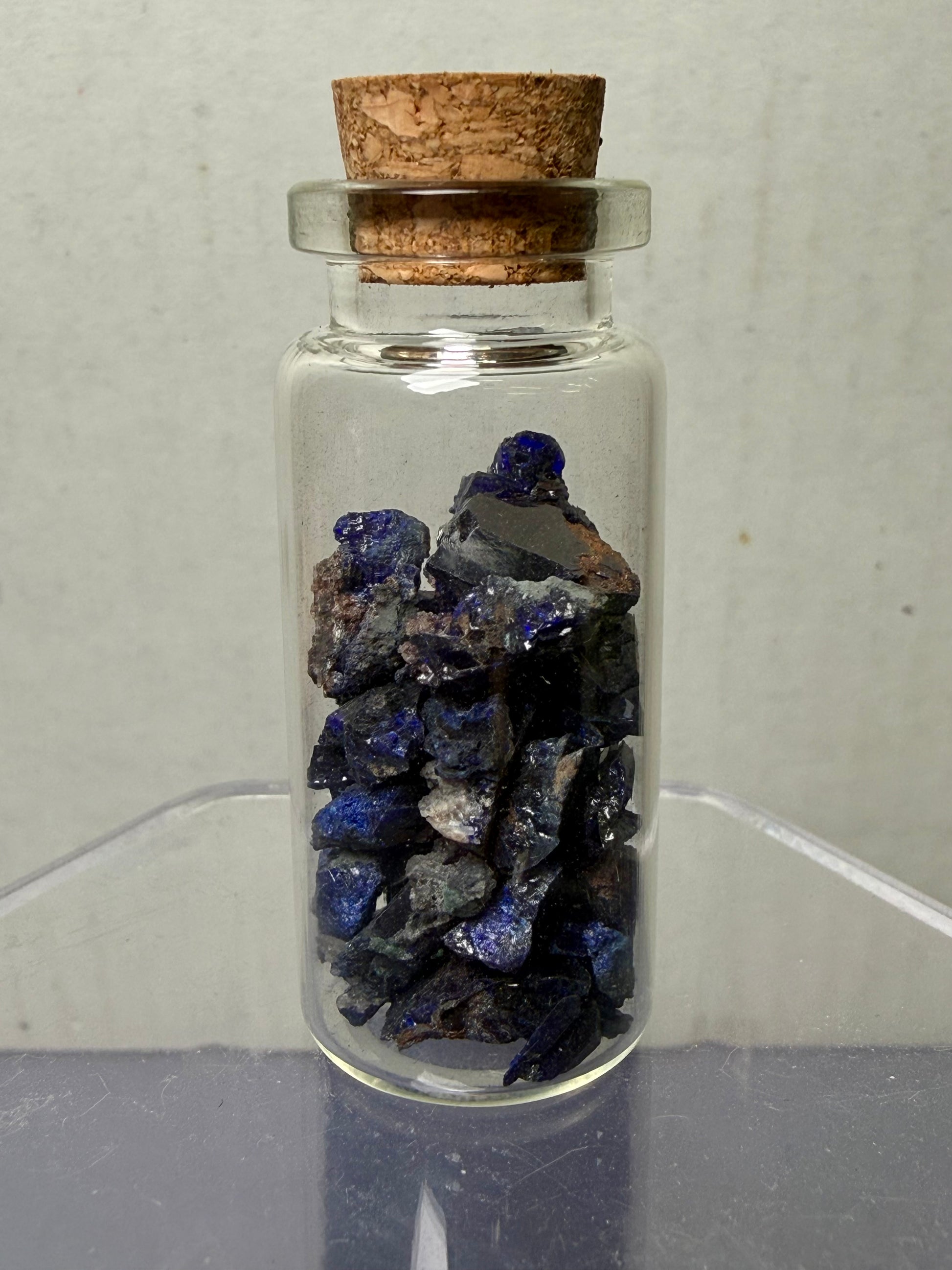 Auction Win: Tsumeb Azurite Vial (1980’s)