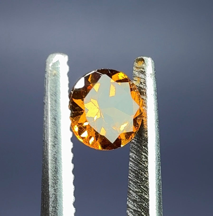Auction Win: Hessonite Garnet .45ct (deep color)
