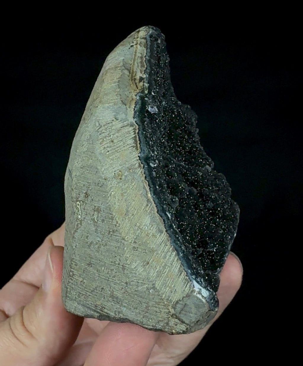 Auction Win: Black Amethyst (good size, cut base)