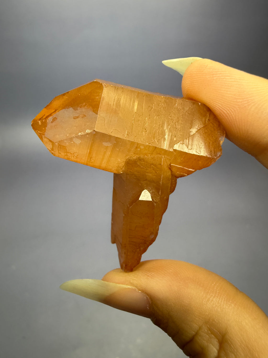Auction Win: Tangerine “Lemurian” Quartz