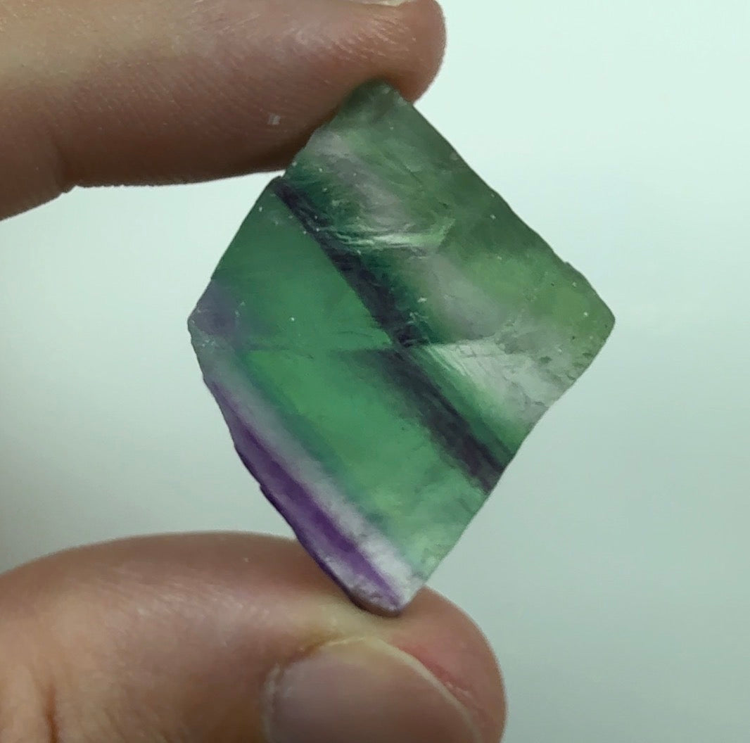 Auction Win: Fluorite Octahedron (cleaved)