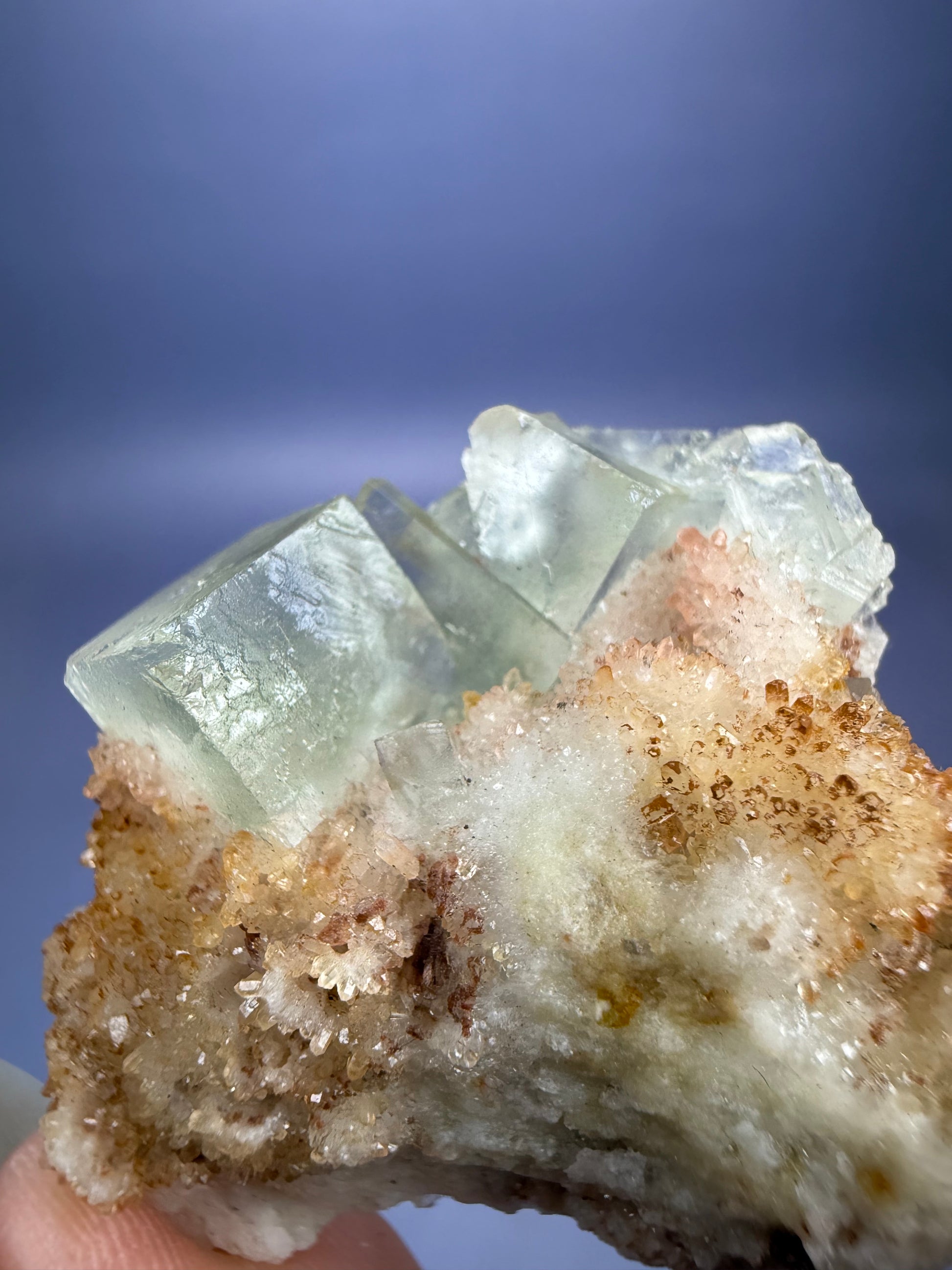 Auction Win: Fluorite on Quartz Cast