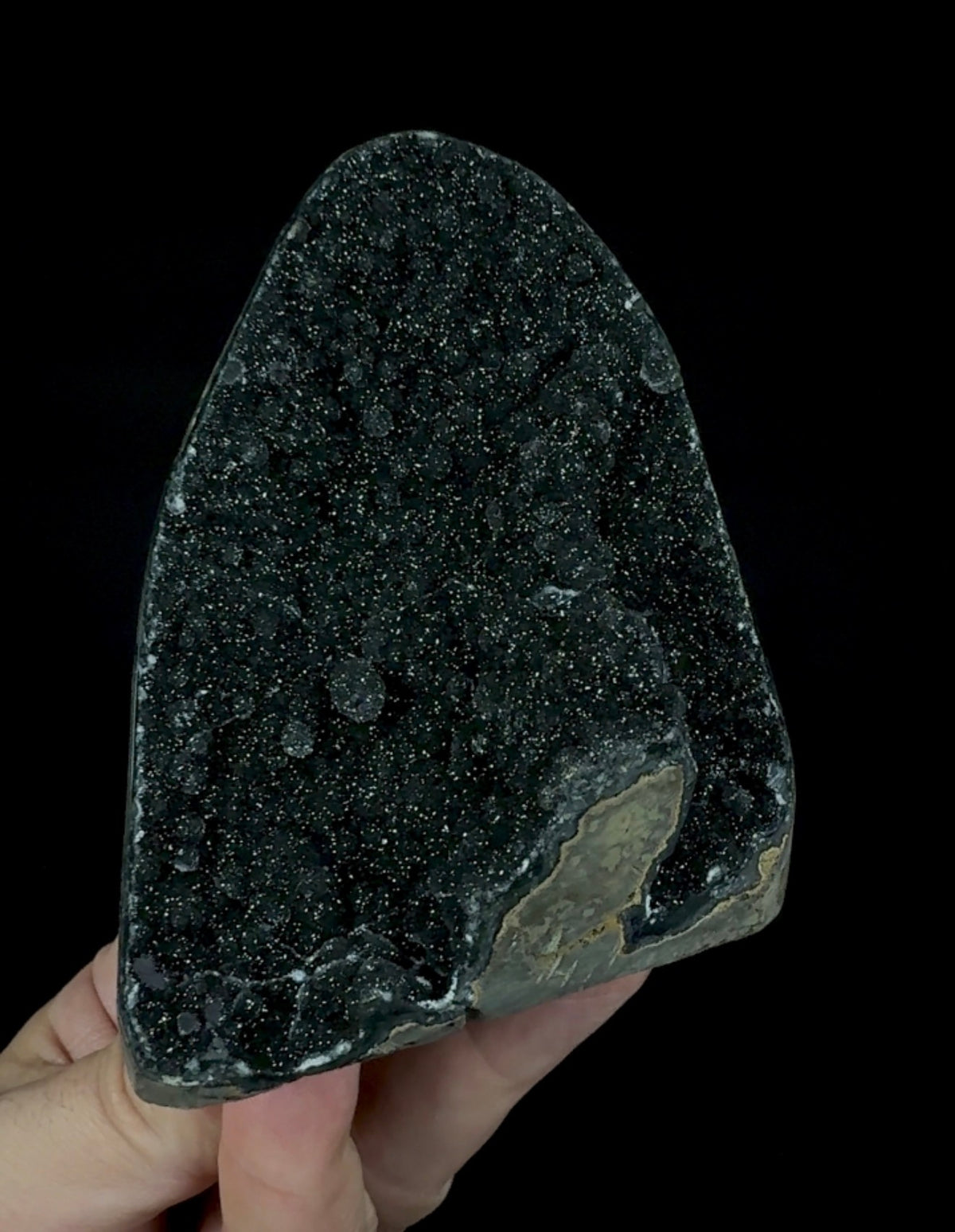 Auction Win: Black Amethyst (good size, cut base)