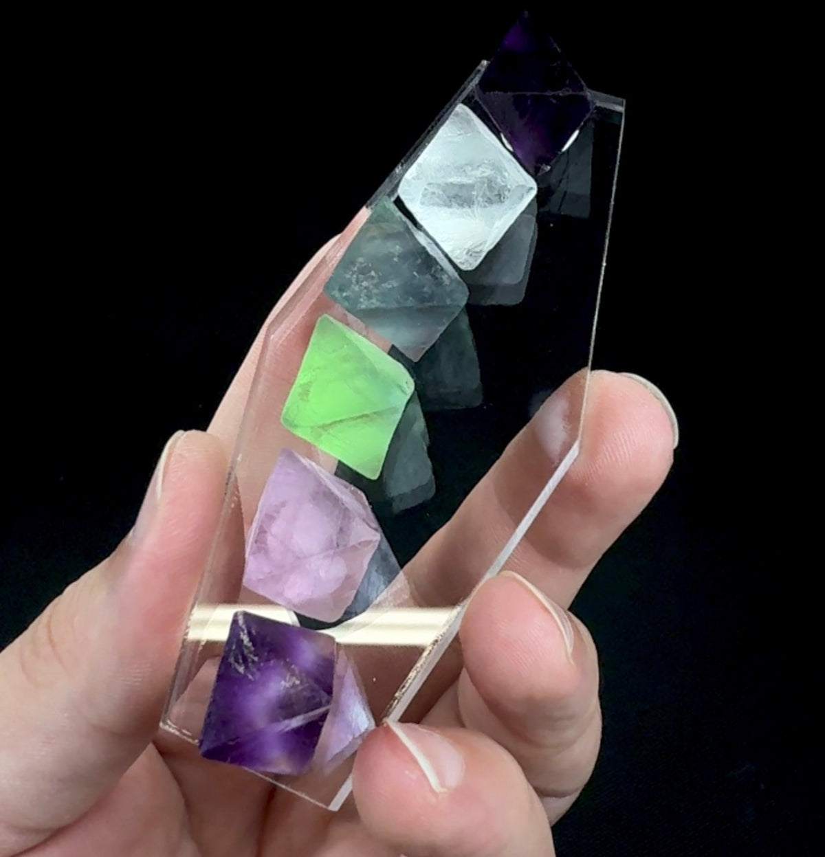 Auction Win: Fluorite Octahedron Set