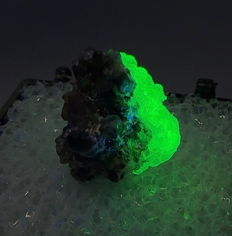 Auction Win: Hyalite Opal on Smoky Quartz