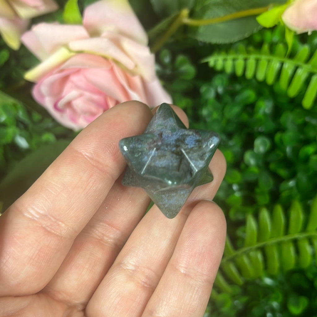 Moss Agate Merkabah