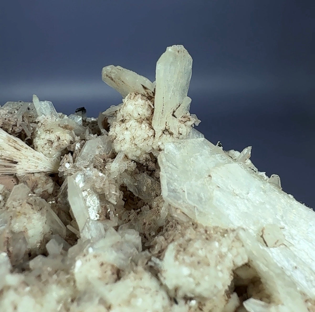 Auction Win: Stilbite with Scolecite and Apophyllite (old-collection piece)