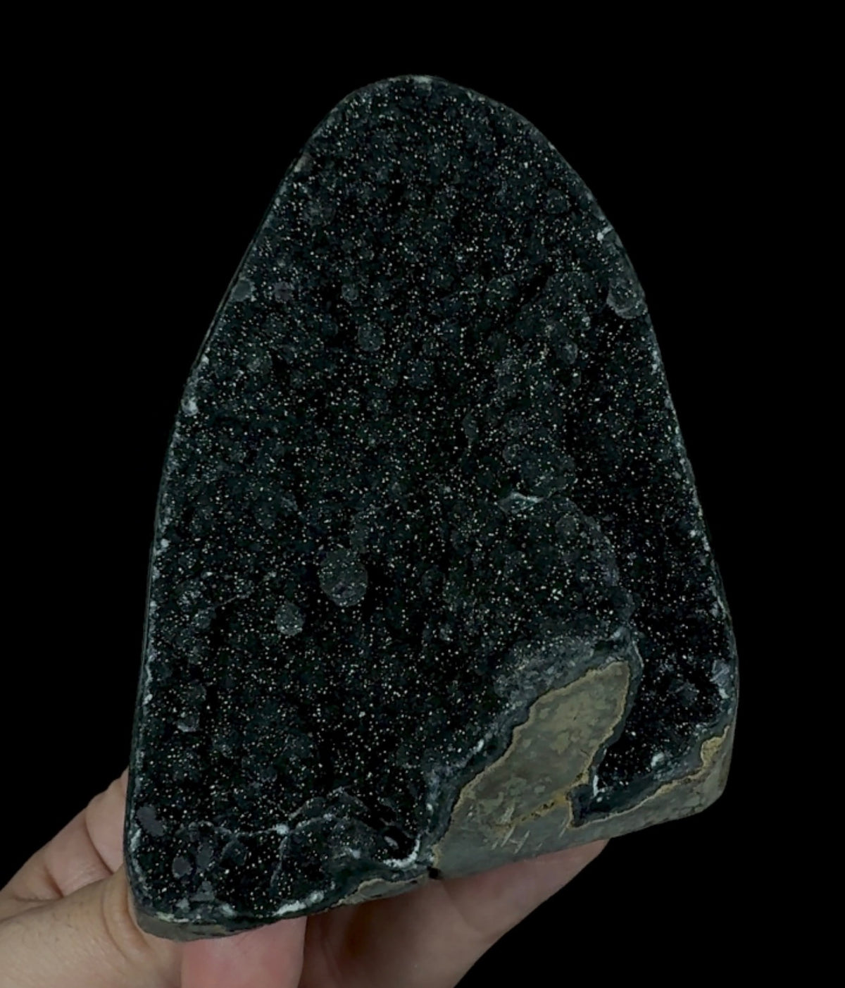 Auction Win: Black Amethyst (good size, cut base)