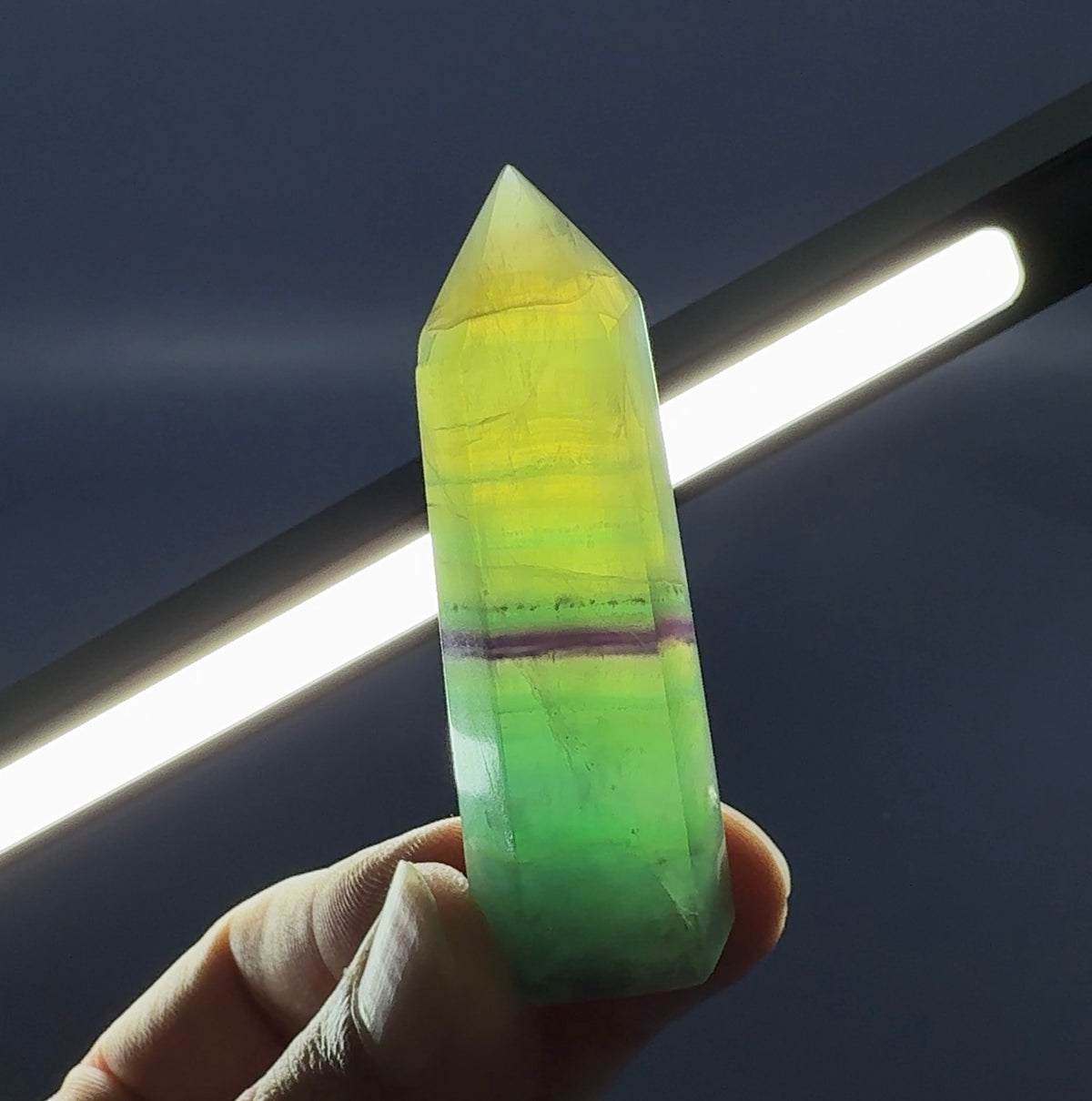 Auction Win: ‘Lemon-Lime’ Fluorite (polished)