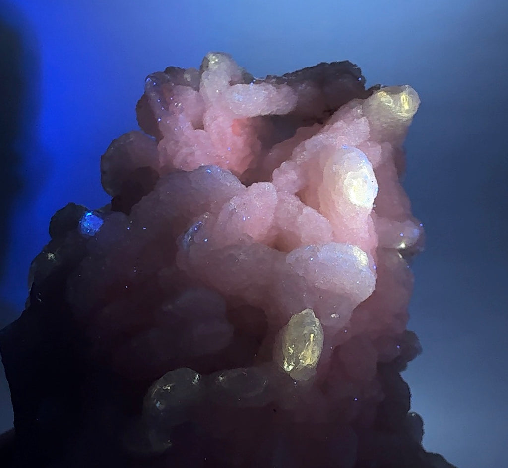 Auction Win: Calcite on Calcite (two habits & fluorescent!)