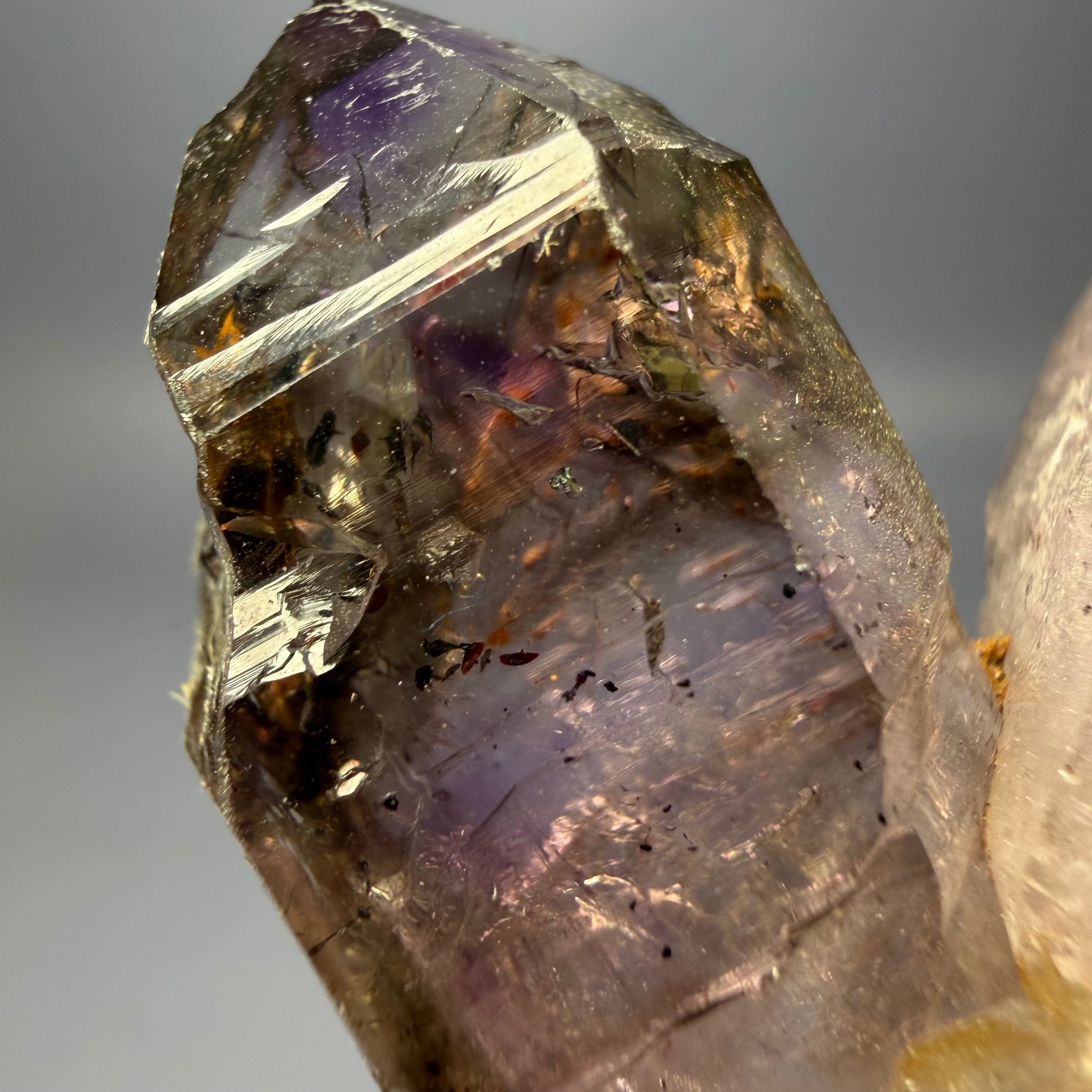 Auction Win: Smoky Amethyst with Hematite (Sceptered)