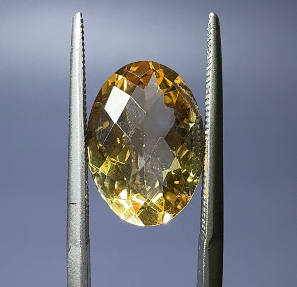 Auction Win: Citrine Gemstone 5.15ct (checkerboard cut)
