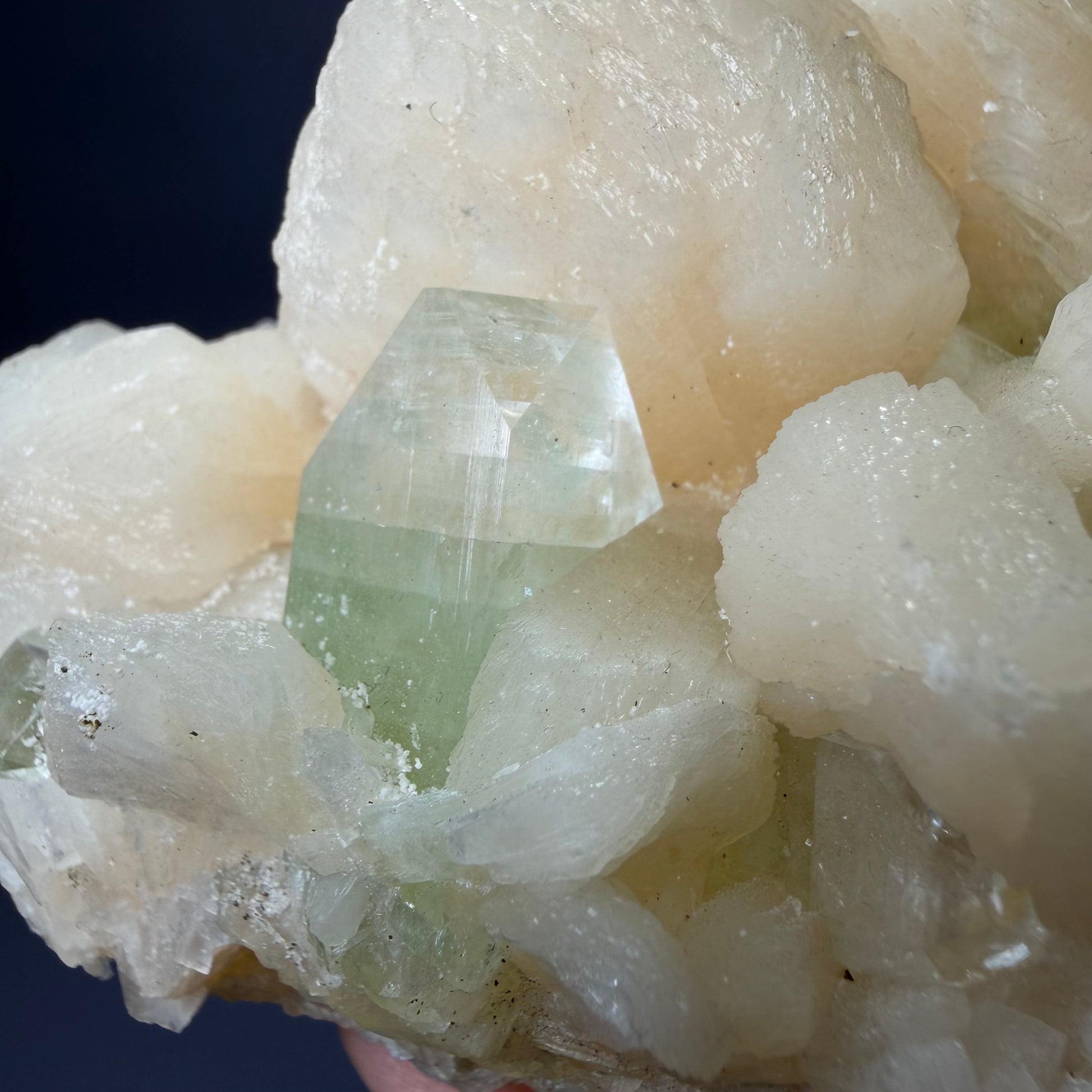 Auction Win: Green Apophyllite and Stilbite (Velvety)