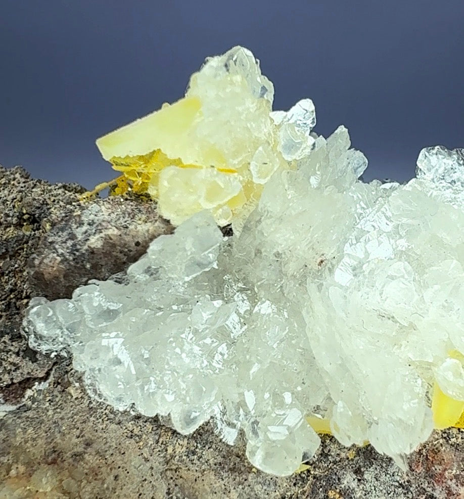‘Windowpane’ Wulfenite with Calcite (mined by Sam Rua in 1960’s)