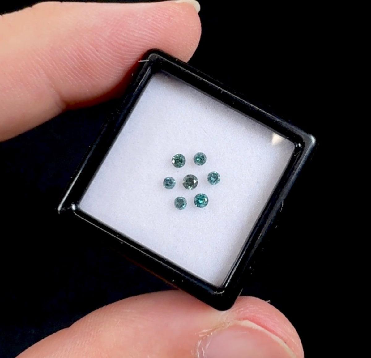 Auction Win: Blue Diamond Set .26cttw