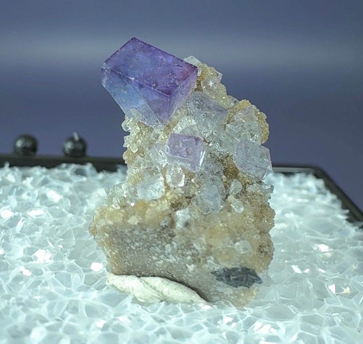 Auction Win: Fluorite (blue/purple) on Baryte