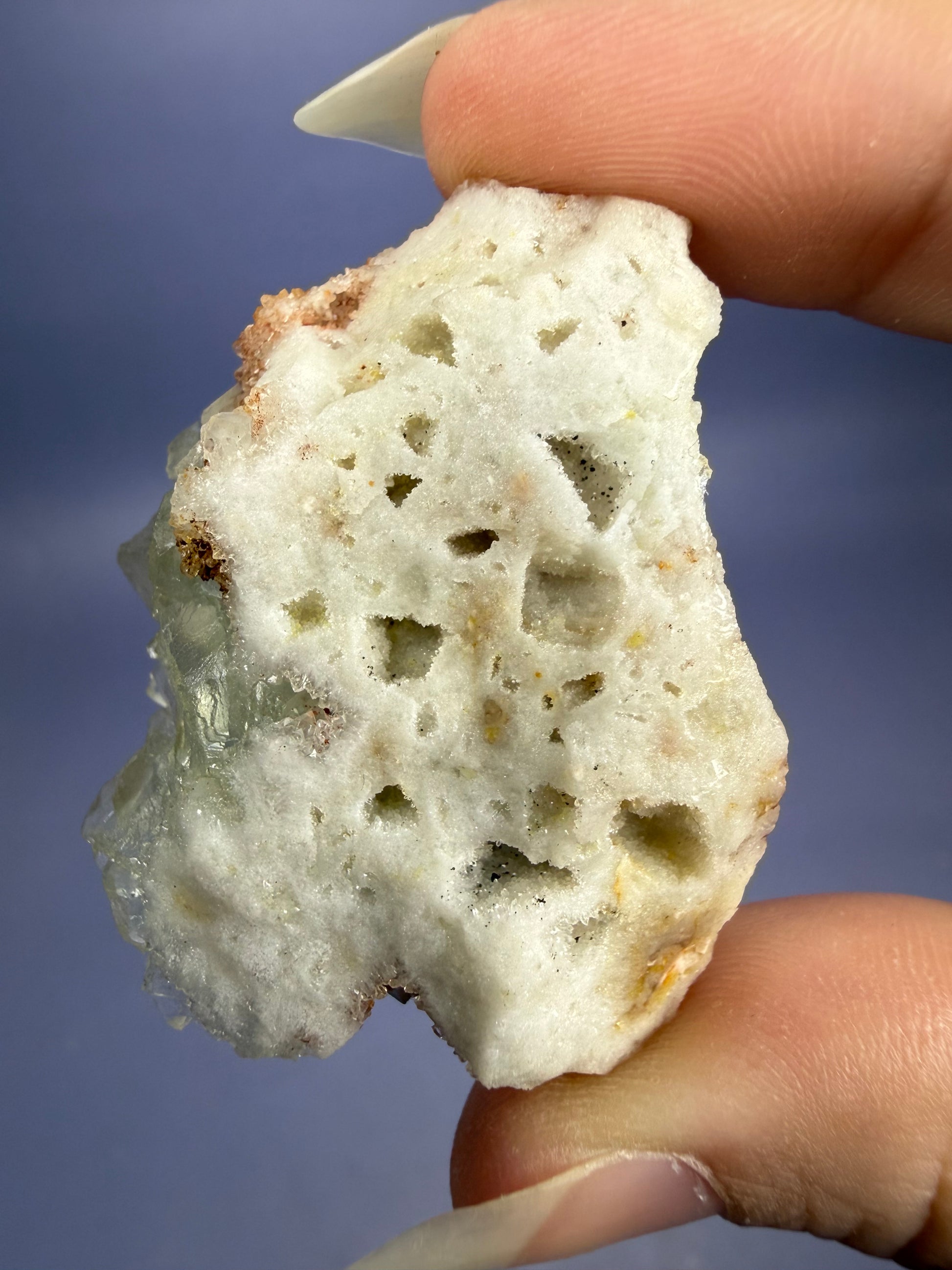 Auction Win: Fluorite on Quartz Cast