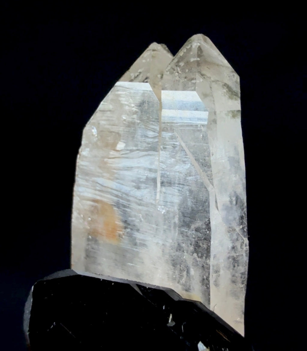 Auction Win: Ferberite and Quartz (rainbow iridescent!)
