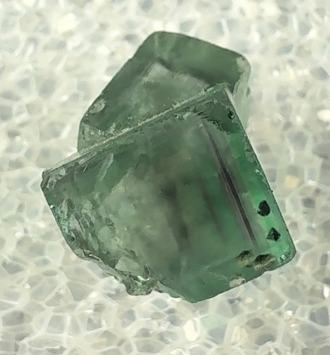 Auction Win: Twinned ‘Fairy Holes’ Fluorite (well zoned!)