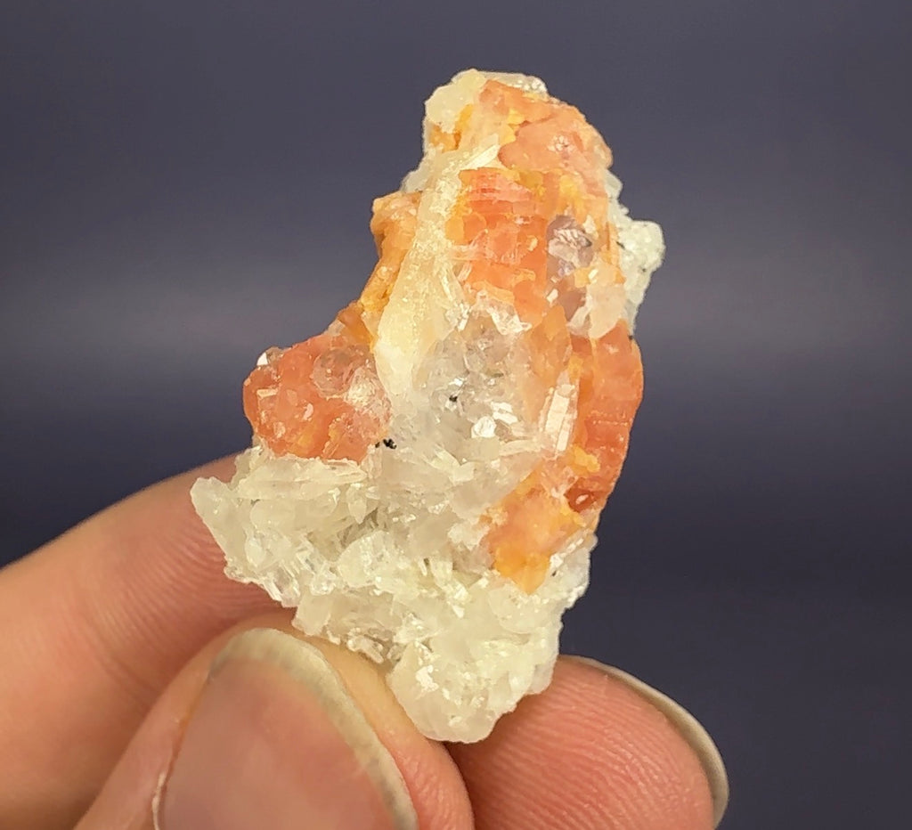 Auction Win: Rhodochrosite with Quartz (closed mine)