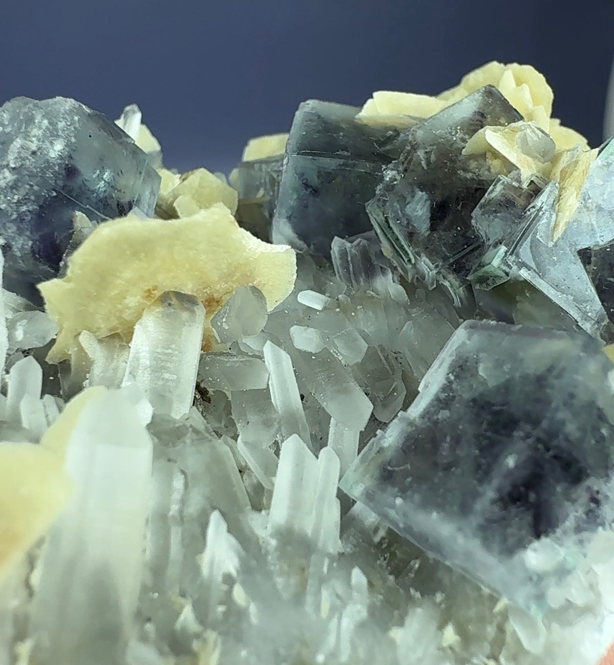 Auction Win: Fluorite with Siderite on Quartz
