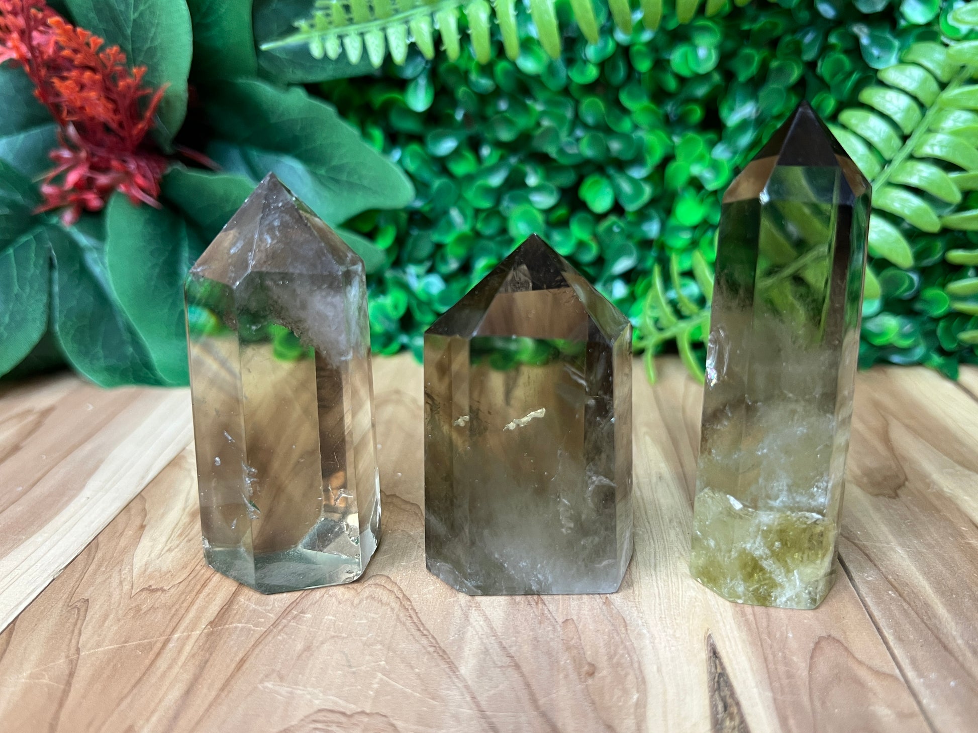 Smoky Lemon Quartz Towers