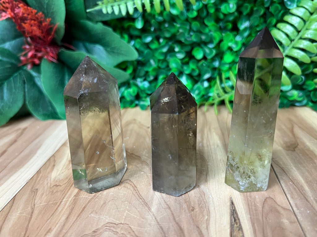 Smoky Lemon Quartz Towers