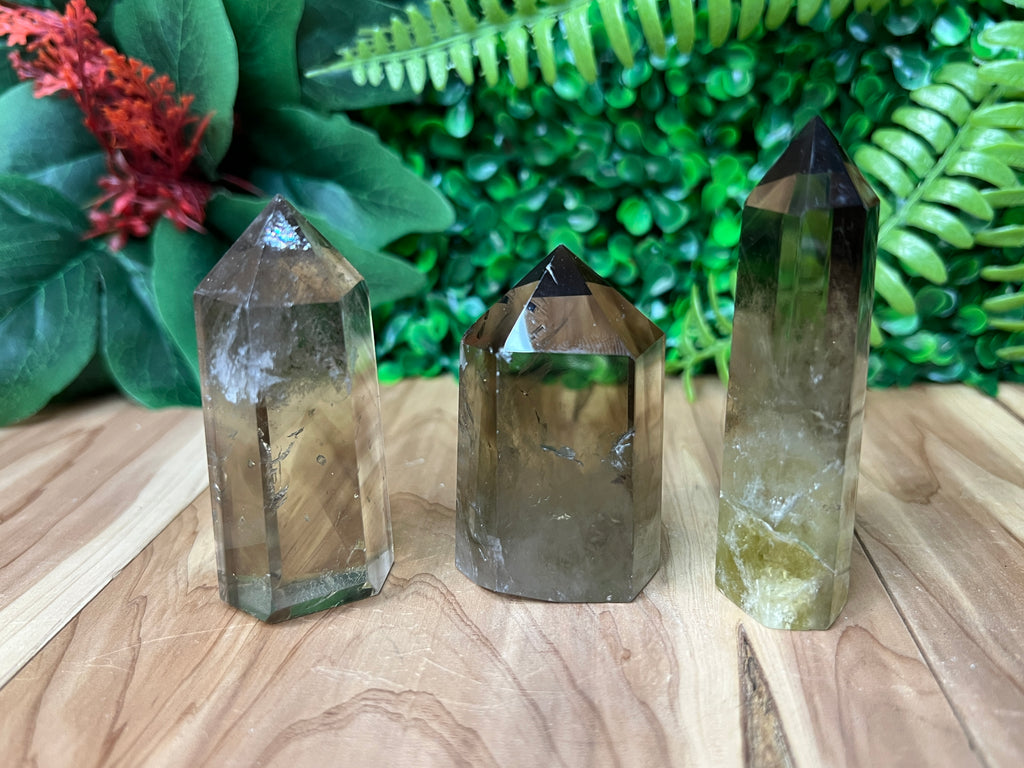 Smoky Lemon Quartz Towers
