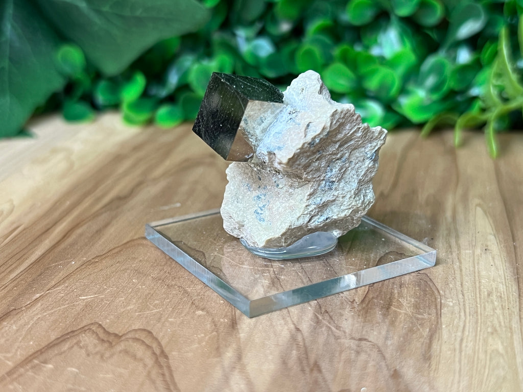 Pyrite Cube on Matrix