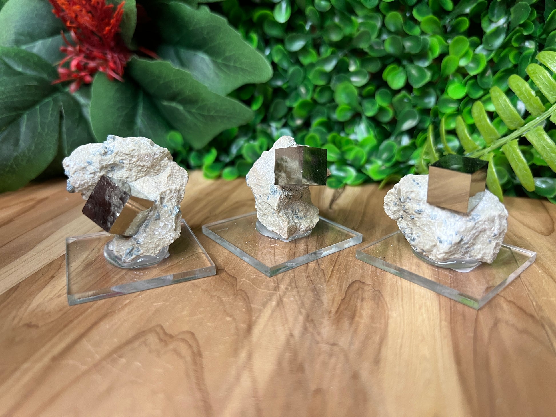 Pyrite Cube on Matrix