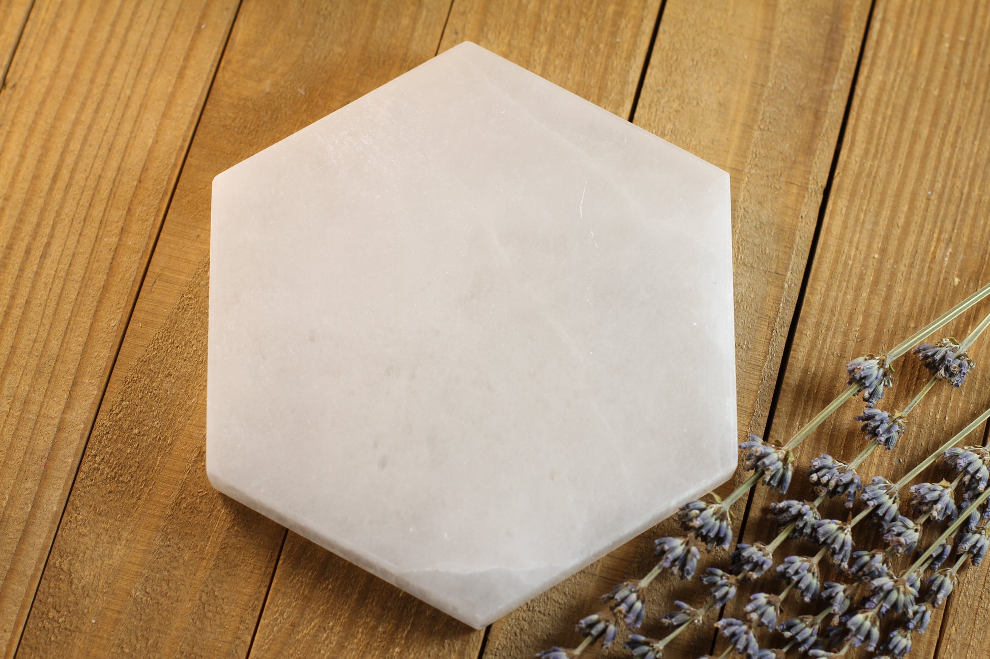 Selenite Large Hexagon Charging Plates