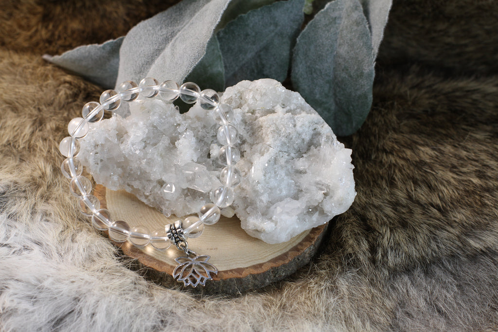 Clear Quartz Bead Bracelet