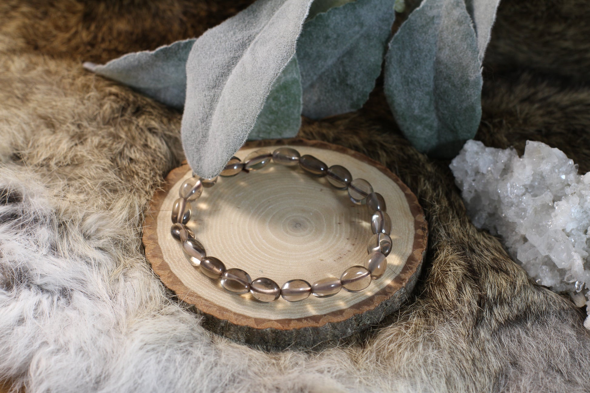 Smokey Quartz Nugget Bracelet