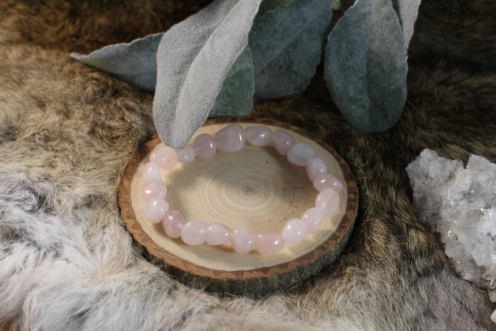 Rose Quartz Nugget Bracelet