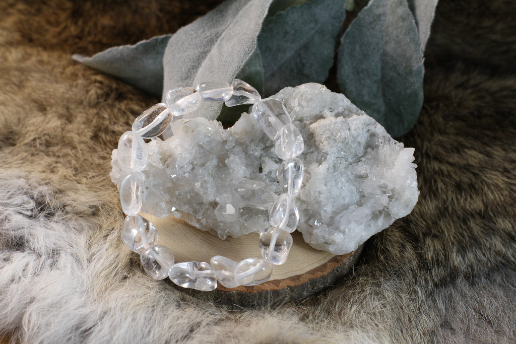 Clear Quartz Nugget Bracelet