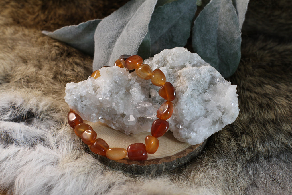 Carnelian Large Nugget Bracelet