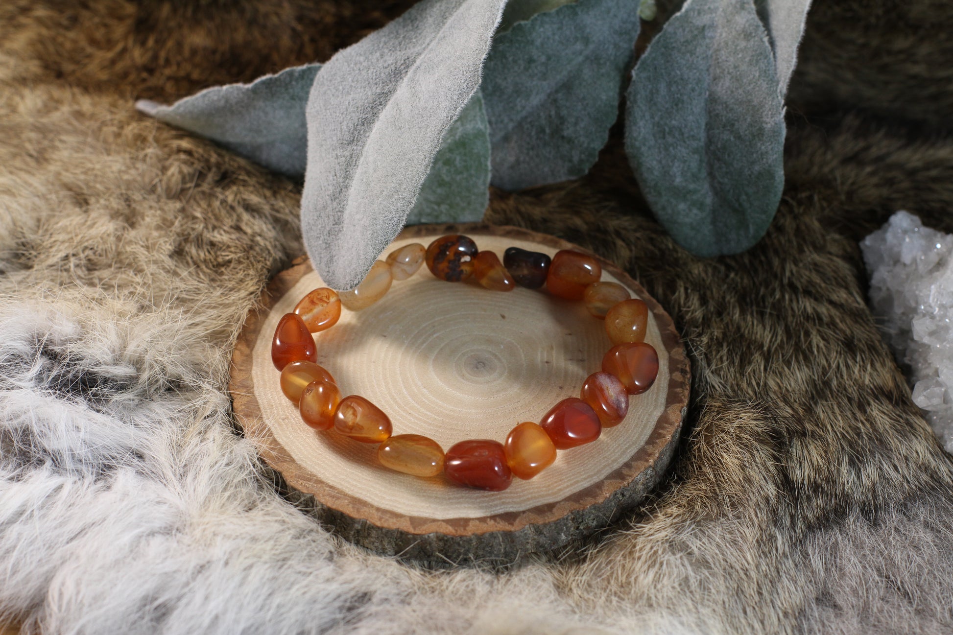 Carnelian Large Nugget Bracelet