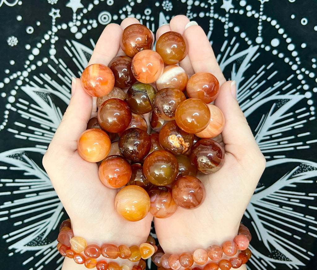 Carnelian Agate Mini Spheres