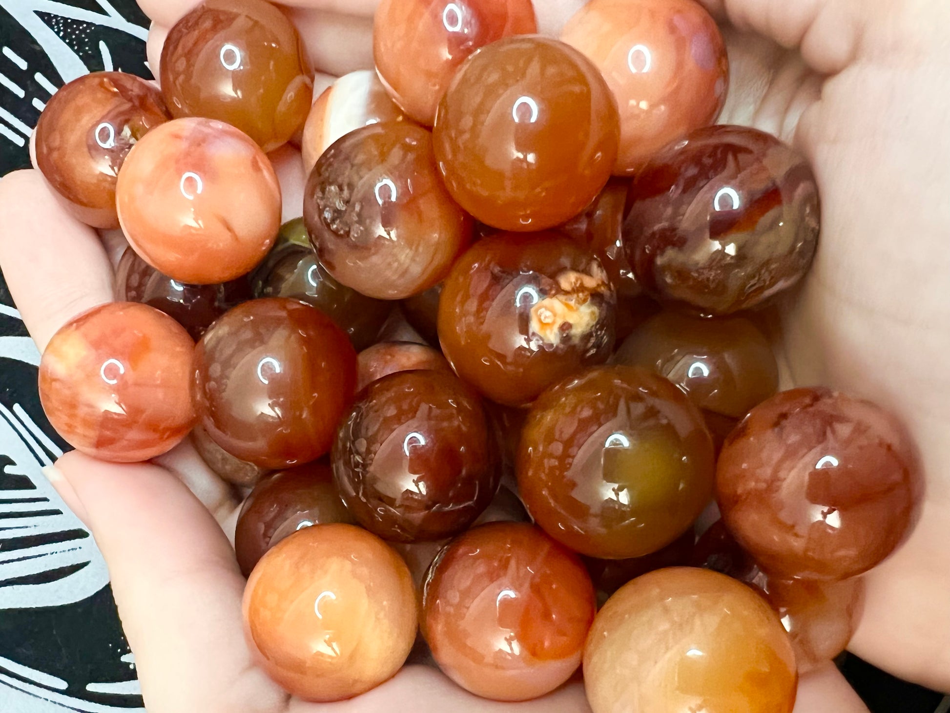Carnelian Agate Mini Spheres