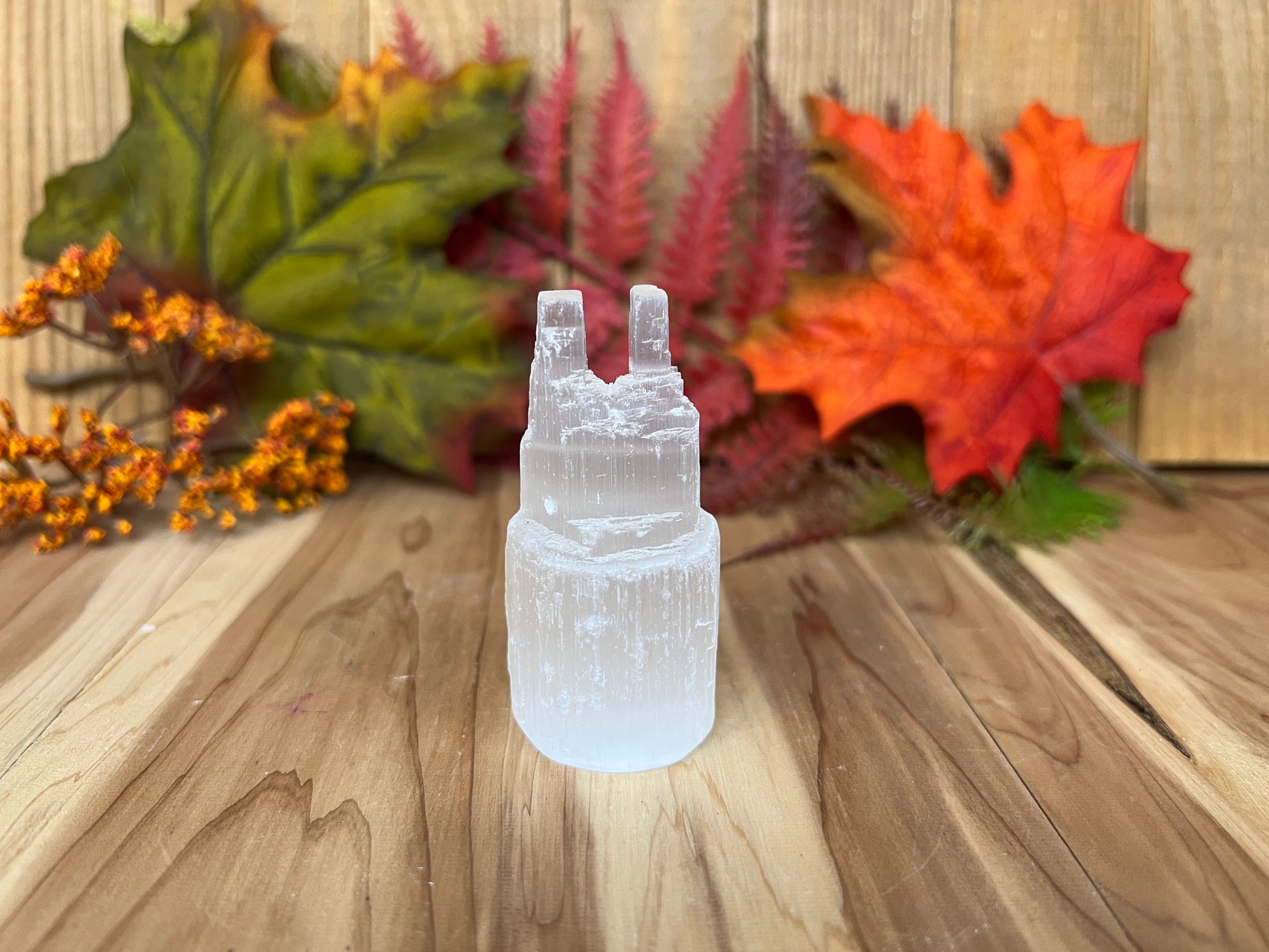 Selenite Mini Double Towers