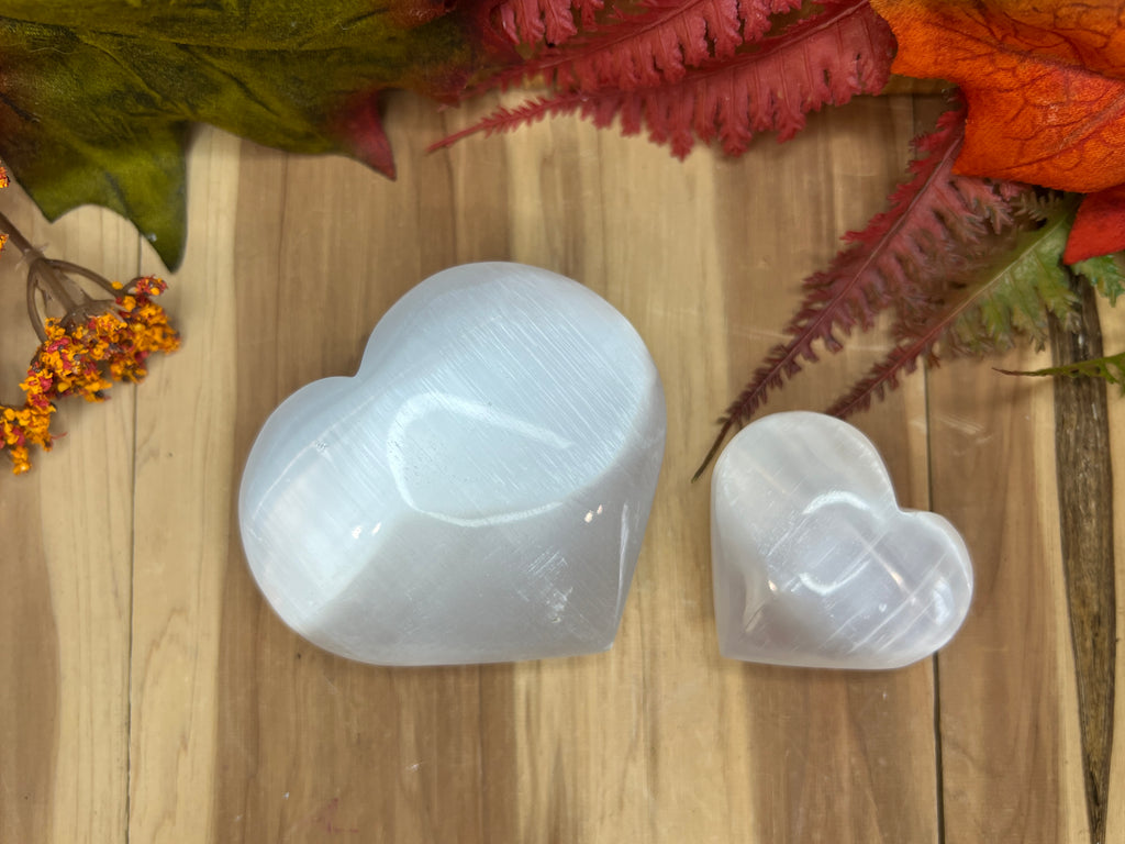 Selenite Hearts