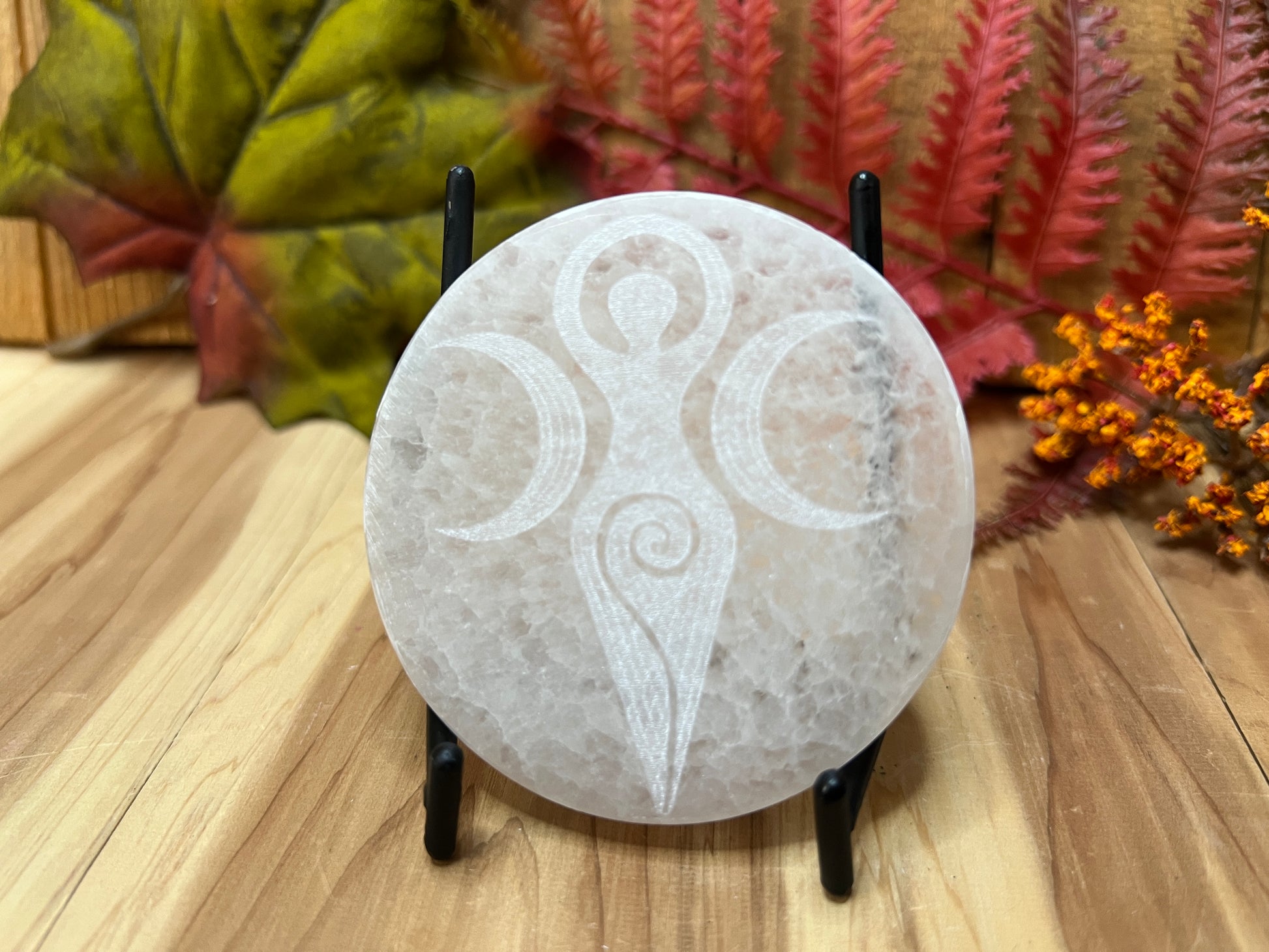Laser Etched Selenite Plates